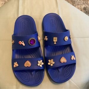 Womens CROCS royal blue size 10